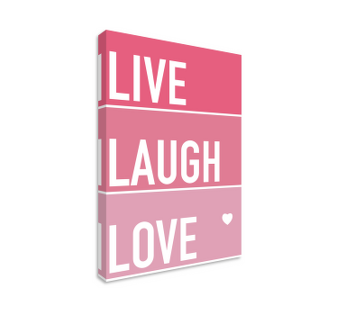 Jednoduchý citát ružové motivačné obrazy na stenu - Tenstickers