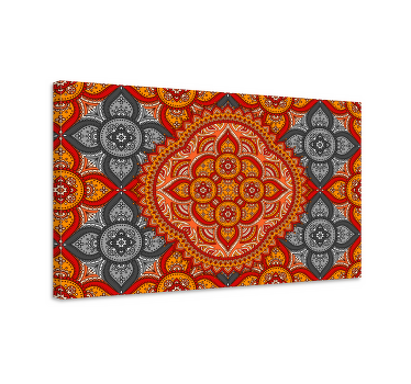 Mandala kunst af henna mandala lærred - TenStickers