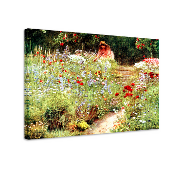 Vintage garden cottagecore style canvas - TenStickers