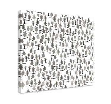 Quadro decorativo para sala Pequenas árvores padrão parente - TenStickers