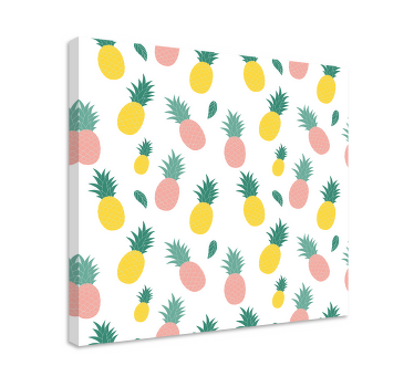Ananas frugt design køkken væg print - TenStickers
