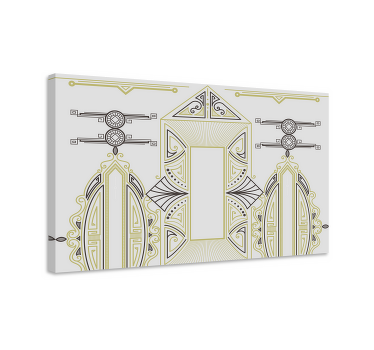 Geometric Shapes Arrangement modern canvas art - TenStickers