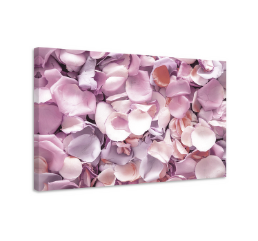 Cuadro de flores Estilo elegante rosa hojas - TenVinilo