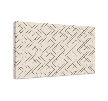 Geometrik tablo Şık doğrusal desen - TenStickers