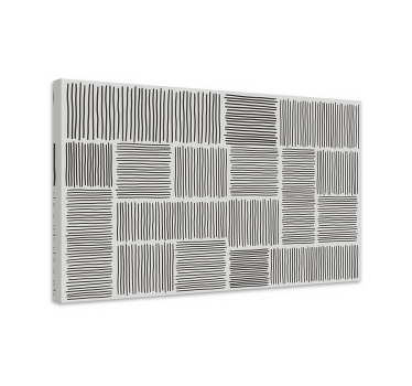 Wandbilder modern Linie schwarzweiß mid-century-stil - TenStickers