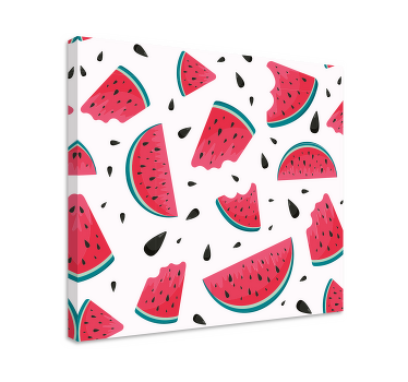 Fresh pattern with watermelon nursery canvas - TenStickers