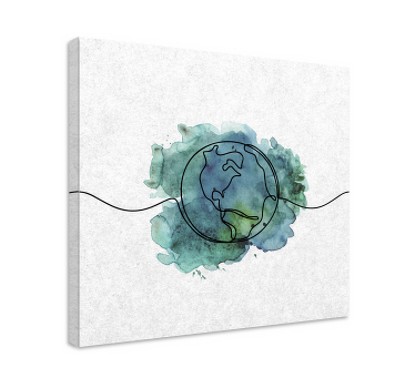 Minimalistické obrazy na plátně pozemské koule - TenStickers