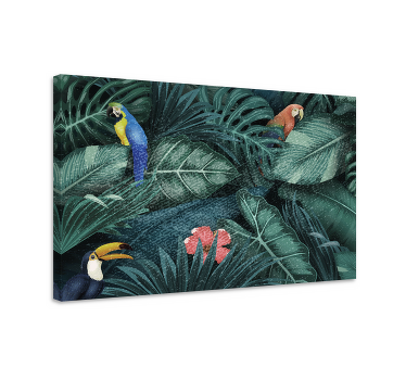 Bright Exotic Jungle canvas pictures - TenStickers