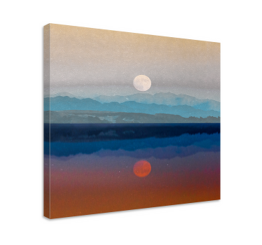 Wandbilder Landschaft Weltraum schönes monddesign - TenStickers