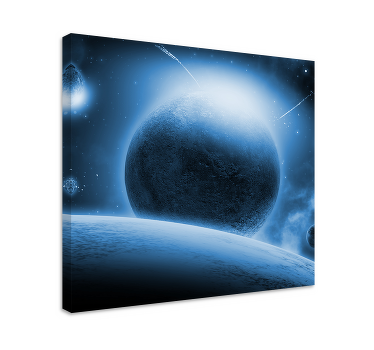 Cosmic Planetary landscape canvas - TenStickers