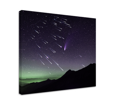 βροχή μετεωριτών της σκοποβολής ξεκινά καμβάς - TenStickers