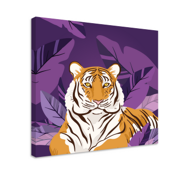 Leinwandbild Kinderzimmer Stolzer Tiger - TenStickers