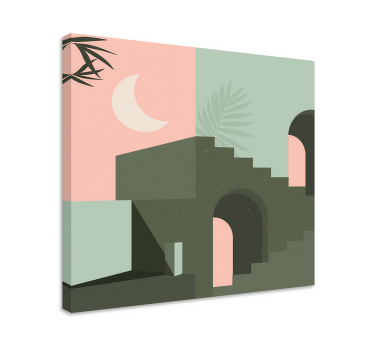 Architectural Abstraction modern canvas art - TenStickers
