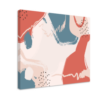 Abstract wall art forms canvas for living room - TenStickers
