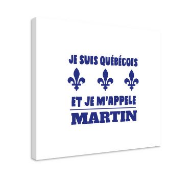 Tableau texte Phrase drôle-je viens du québec - TenStickers