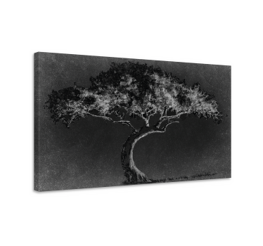 Cuadro árboles Sauce en colores escandinavos - TenVinilo