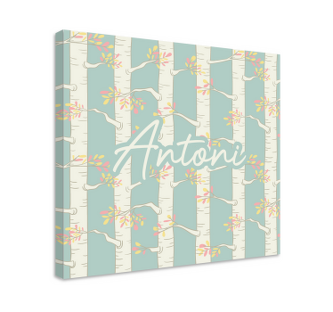 Cuadro árboles Bosque de abedules en estilo escandinavo - TenVinilo