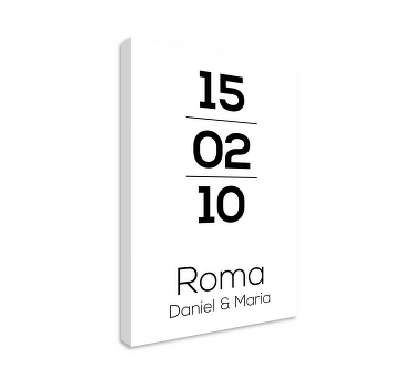 Roma date personligt lærredsbillede - TenStickers