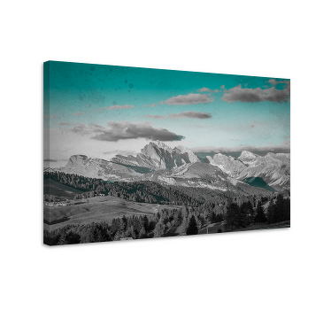 Cuadro paisajes Montaña rocosa durante el anochecer - TenVinilo