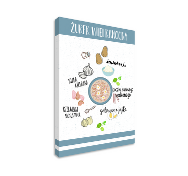 Obraz do kuchni "Żurek wielkanocny" - TenStickers