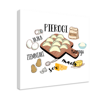 Obraz do kuchni „pierogi ruskie” - TenStickers