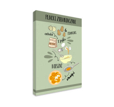 Obraz do kuchni Placki ziemniaczane - TenStickers