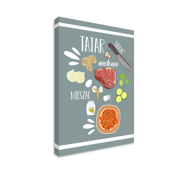 Obraz do kuchni Danie "tatarskie" - TenStickers