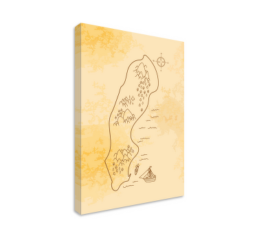 Antika karta sverige stad canvastavlor - Tenstickers