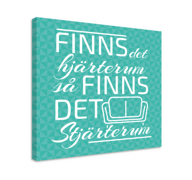 Svenskt citat canvas tavla - Tenstickers