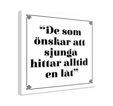 Att sjunga Kanvas andra texter - Tenstickers