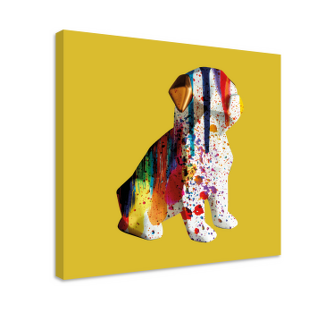 Canvas schilderij hars hond decoratie - TenStickers