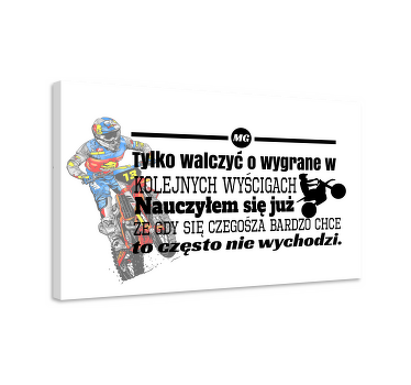 Obraz sport Cytat żużlowy - TenStickers