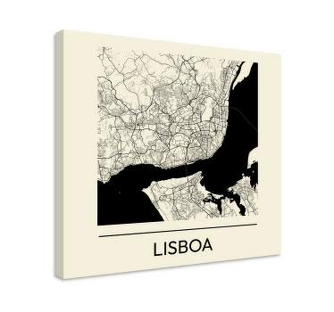Quartos de cidades Mapa de lisboa - TenStickers