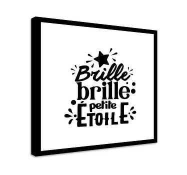 Tableau chambre bébé brille brille petite étoile - TenStickers