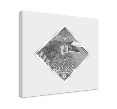 Obraz vintage "marzanna" z legend - TenStickers