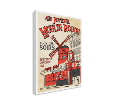 Tableau vintage le moulin - TenStickers