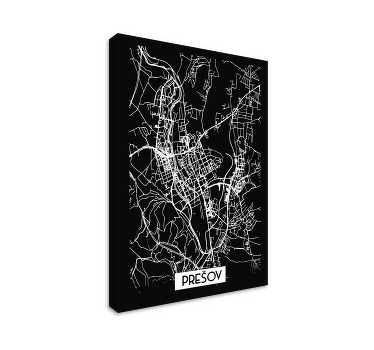 Obraz na stenu mapa Prešov - Tenstickers