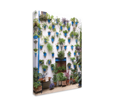Cuadro rústico patio andaluz - TenVinilo