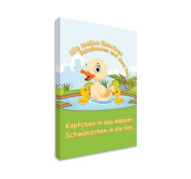 Leinwandbild Kinderzimmer Alle meine Entchen - TenStickers