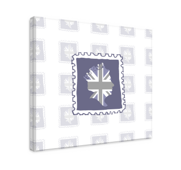 UK Stamp queens Jubilee canvas - TenStickers