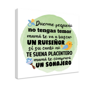 Pintura habitación bebé Nana Calla pequeño - TenVinilo