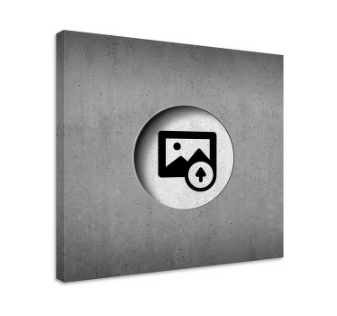 Rå beton, tilpasset personligt lærred - TenStickers