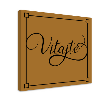 Originálny obraz na stenu Vitajte - Tenstickers