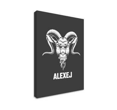 Obraz hlava kamzíka s menom - Tenstickers