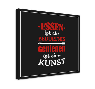 Wandbilder Essen ist ein Bedürfnis - TenStickers