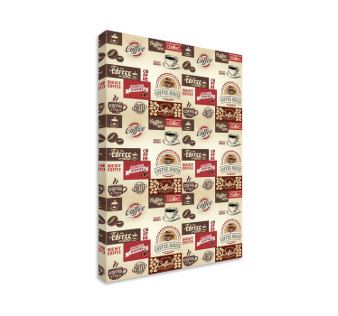 Leinwandbild Küche Retro Kaffee Designs - TenStickers