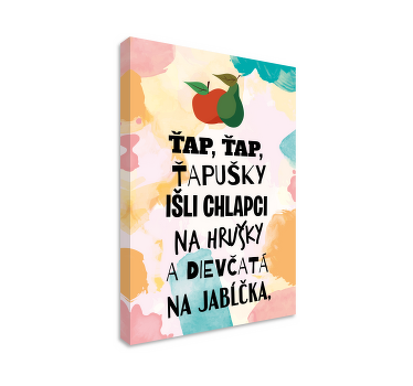 Obraz na stenu Ťap, ťap, ťapušky - Tenstickers