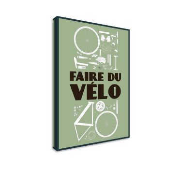 Tableau maison pièces de vélo - TenStickers
