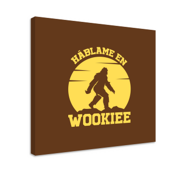 Cuadro personajes háblame wookie - TenVinilo