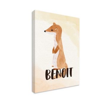 Tableau dessin de Fouine prénom personnalisable - TenStickers